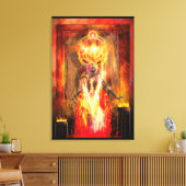 Godin van Fire PELE Canvas Afdruk (Insitu (Woonkamer))