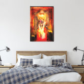 Godin van Fire PELE Canvas Afdruk (Insitu (Slaapkamer))