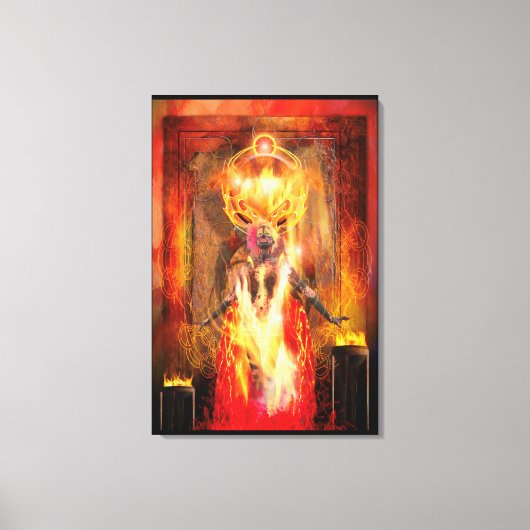 Godin van Fire PELE Canvas Afdruk (Voorkant)