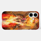Godin van Fire PELE Case-Mate iPhone Case (Achterkant (horizontaal))