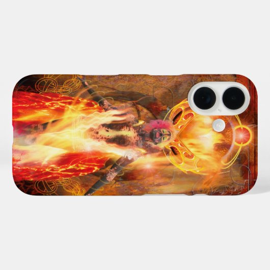 Godin van Fire PELE Case-Mate iPhone Case (Achterkant (horizontaal))