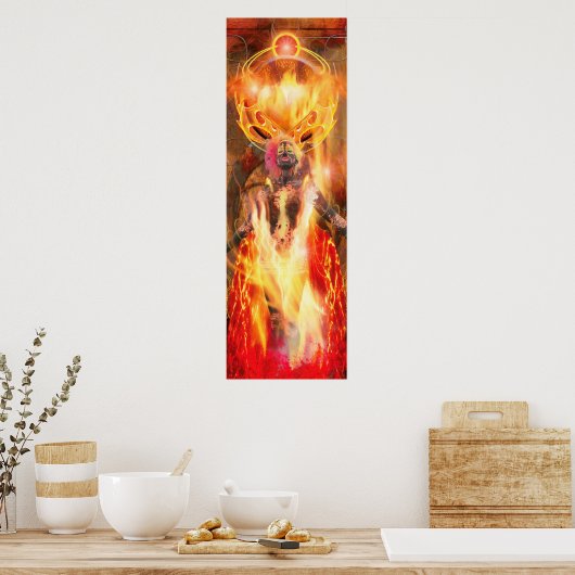 Godin van Fire PELE Poster (Keuken)