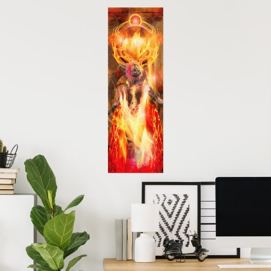 Godin van Fire PELE Poster (Thuiskantoor)
