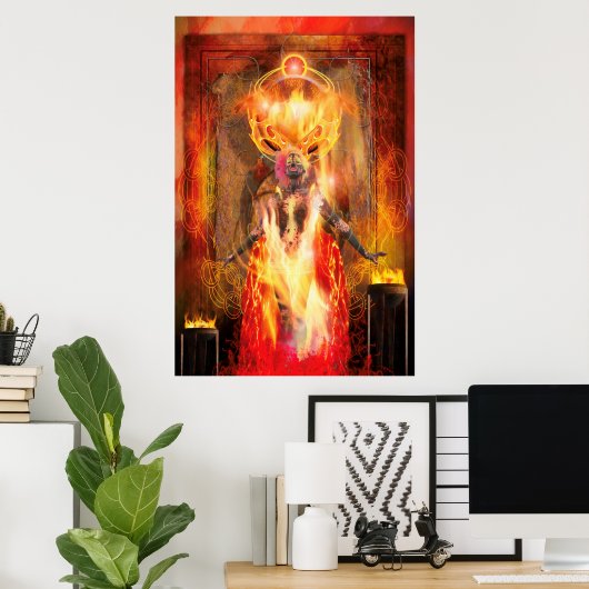 Godin van Fire PELE Poster (Thuiskantoor)