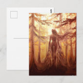 Godin van het bos briefkaart (Voorkant / Achterkant)
