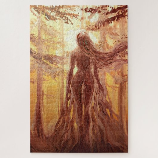 Godin van het bos legpuzzel (Verticaal)