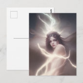 Godin van het Briefkaart Cosmos (Voorkant / Achterkant)