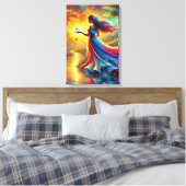 Godin van het Licht - Fantasy Ched Canvas Print (Insitu (Slaapkamer))