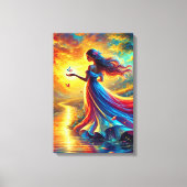 Godin van het Licht - Fantasy Ched Canvas Print (Voorkant)