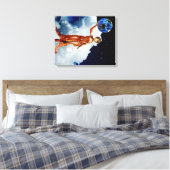 Godin van het universeel omhulde canvas afdruk (Insitu (Slaapkamer))