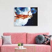 Godin van het universeel omhulde canvas afdruk (Insitu (Woonkamer))