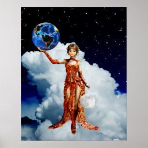 Godin van het universum Poster
