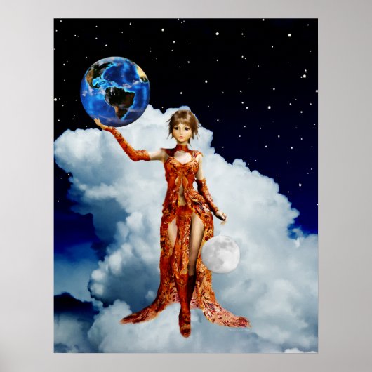 Godin van het universum Poster (Voorkant)