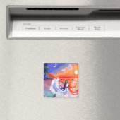 Godin van Intuïtie in Hawaii Beach Magnet (Insitu (Vaatwasser))