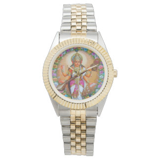 Godin van Kennis Saraswati Hindu Goddelijkheid Horloge