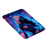 Godin van Licht Neon gloed Bos fantasy kunst Magneet (Rechterzijde)