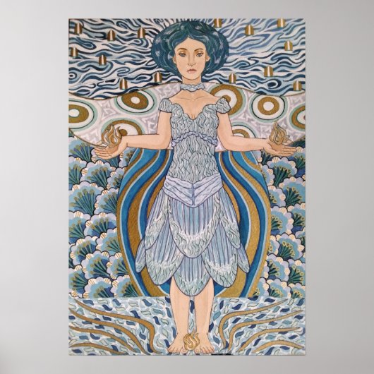 Godin van licht poster (Voorkant)