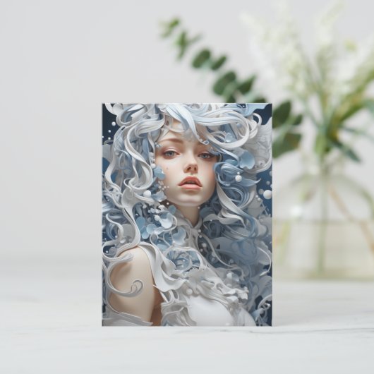 Godin van Melk Briefkaart (Staand voorkant)