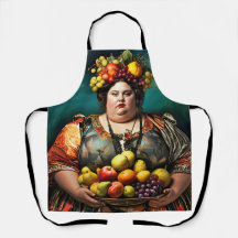 "Godin van Overdaad" Kleurrijk Portret    