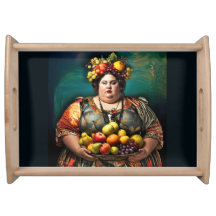"Godin van Overindulgence" Kleurrijk Portret