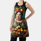 "Godin van Overindulgence" Kleurrijk Portret Schort (Insitu)