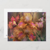 Godin van Sunrise Art Briefkaart (Voorkant / Achterkant)