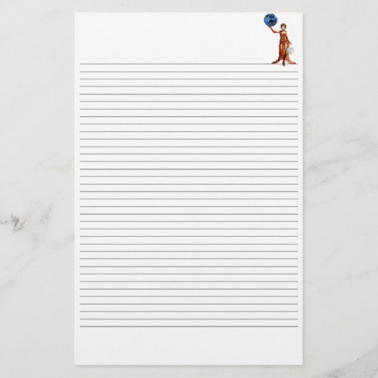 Godin van Universe Lined Stationery Briefpapier (Voorkant)