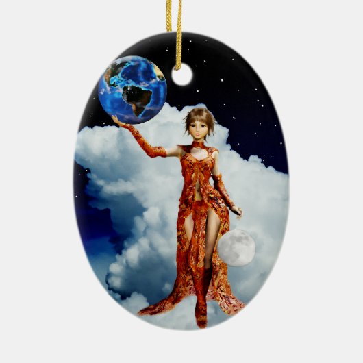 Godin van Universe Ornament (Achterkant)