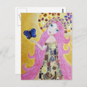 Godin van vrijheid briefkaart (Voorkant / Achterkant)