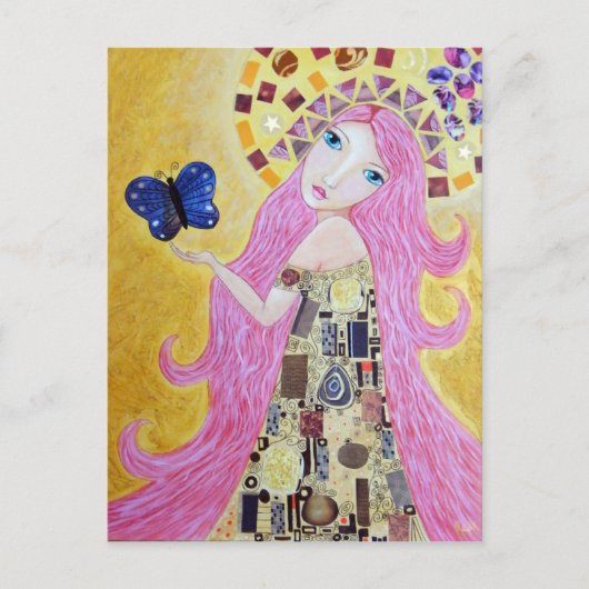 Godin van vrijheid briefkaart (Voorkant)