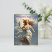 Godin van Vrijheid en Vrijheid schilderij Briefkaart (Staand voorkant)