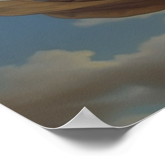 Godin van Vrijheid en Vrijheid schilderij Poster (Hoek)