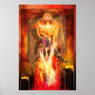 Godin van Vuur PELE Poster