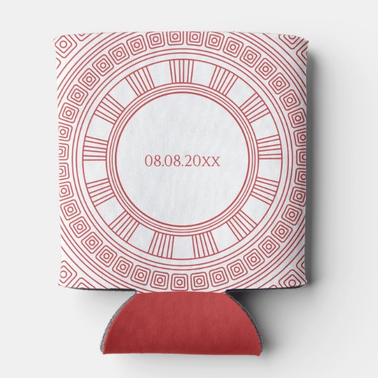 Godin verjaardagsfeest met aangepaste kleuren blikjeskoeler (Achterkant)