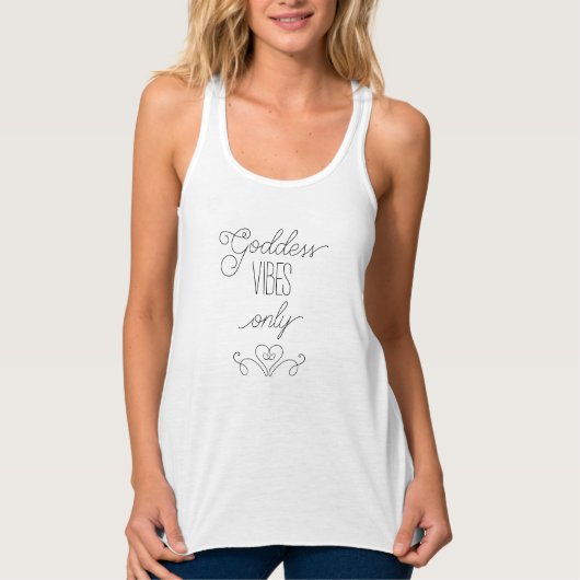 Godin Vibes Alleen Vrouwen Tanktop (Voorkant)