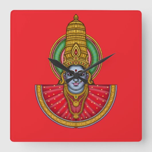 Godin Yellamma wandklok (Voorkant)