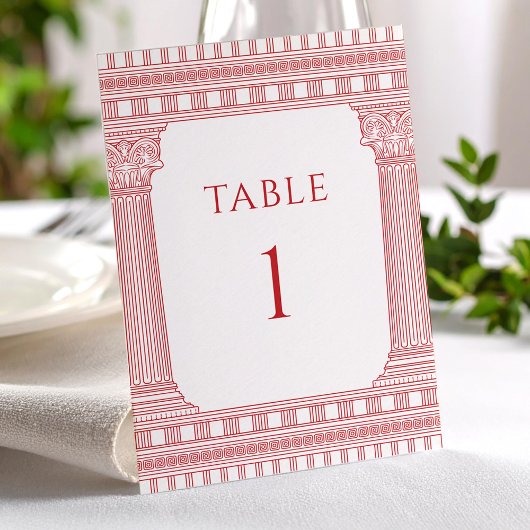 Godinnen Feest Tafel Nummers Kaart