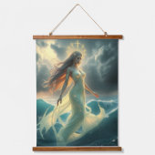 Godinnen van het water en Stormen Trinity Hangend Wandkleed (Voorkant)