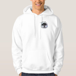 Godinnenboom in alle richtingen op Paarse Hoodie
