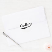 Godless 2 ronde sticker (Envelop)