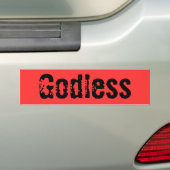 Godless bumpersticker (Op auto)