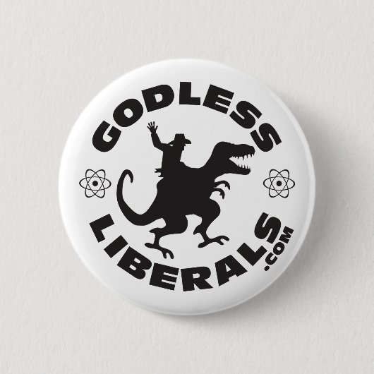 Godless Liberals Officiële Logo Button (Voorkant)