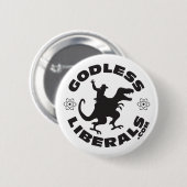 Godless Liberals Officiële Logo Button (Voorkant /achterkant)