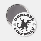 Godless Liberals Officiële Logo Magnet (Voorkant / Achterkant)