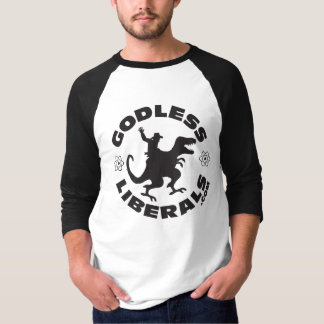 Godless Liberals Officiële Mannen Raglan T-shirt
