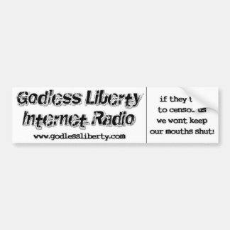 Godless Liberty "Censor Us" Bumpersticker