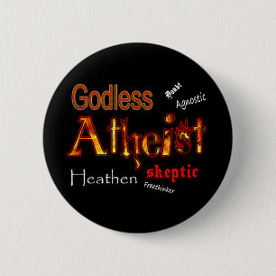 Godless Words Ronde Button 5,7 Cm