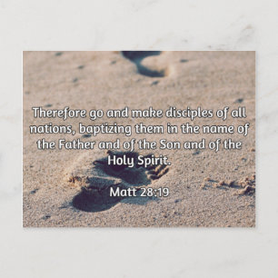 Godly citeert: Matt 28:19 — "Make Disciples" Briefkaart