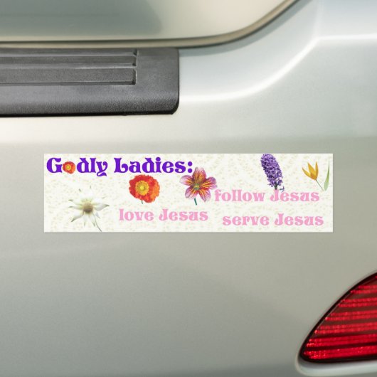 Godly Dames Bumpersticker (Op auto)