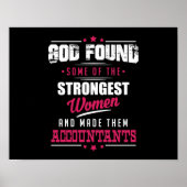 GodMade Accountants Hilarious Profession Design Poster (Voorkant)